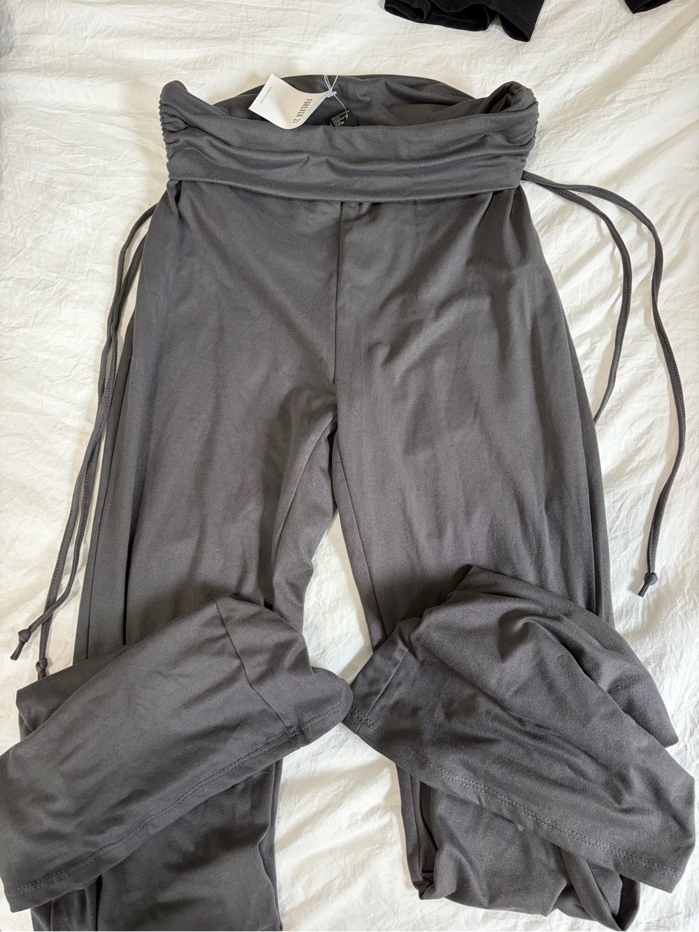 Women's High-Waist Gray Lounge Pants